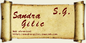 Sandra Gilić vizit kartica